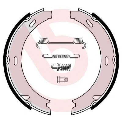 Imagem de BREMBO S 50 507 Maxilas de Travão Mão com acessórios MERCEDES BENZ: Classe E T modell