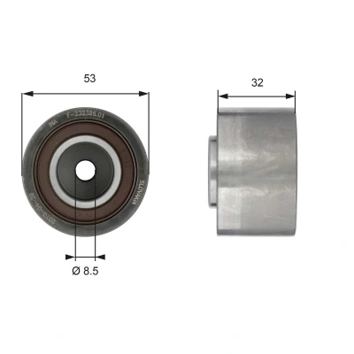Imagem de GATES T42179 Polia de desvio/de guia, correia dentada Tru Power