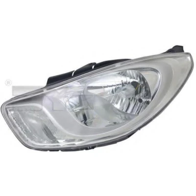 Imagem de TYC 20 12574 05 2 Farol Principal esquerda H4 crómio para circulação pela direita com motor elétrico