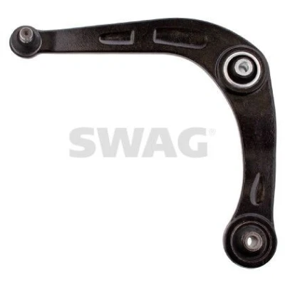 Imagem de SWAG 62 73 0025 Braço de suspensão com chumaceira Eixo dianteiro, lado esquerdo, em baixo transversal Aço fundido PEUGEOT: 206 Hatchback