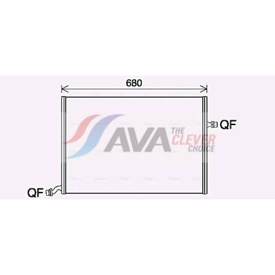 Imagem de AVA COOLING SYSTEMS Radiador, arrefecimento do motor Alumínio 640mm 441mm 16mm sem depósito de compensação Aletas refrigeração soldadas MS2712