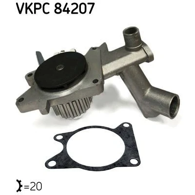 Imagem de SKF VKPC 84207 Bomba de água para accionamento da correia dentada FORD: FIESTA 2, ORION 1, Sierra Mk2 Sedan
