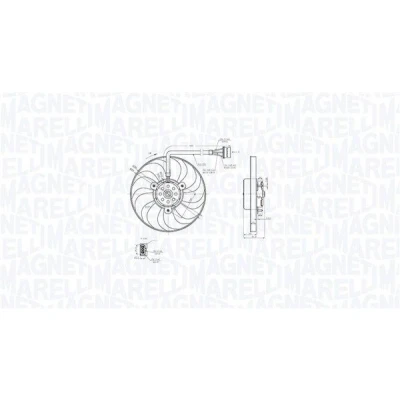 Imagem de MAGNETI MARELLI 069422876010 Ventilador de Radiador 294 12 114 VOLKSWAGEN: Golf 4, 4 Variant, Bora Sedan, AUDI: A3 Hatchback