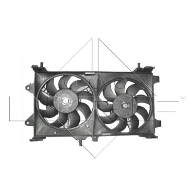 Imagem de NRF 47802 ventilador de radiador 280 12 120/160 com estrutura do (caixilho) FIAT: Punto II Hatchback