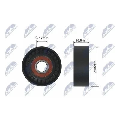 Imagem de NTY RNK CT 020 Polia Tensora PEUGEOT: 206 Hatchback, 307 SW, CITROËN: C3 I II, MINI: Clubman