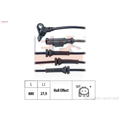 Imagem de EPS 1.960.163 Sensor de ABS Made in Italy OE Equivalent 880mm FIAT: Stilo Multi Wagon