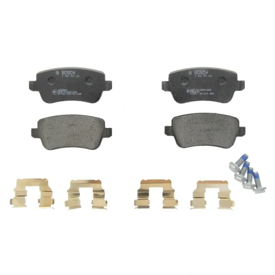 Imagem de BOSCH 0 986 494 125 Jogo de pastilhas para travão disco Baixo teor metálico com parafusos mola, acessórios FIAT: Croma II Carrinha