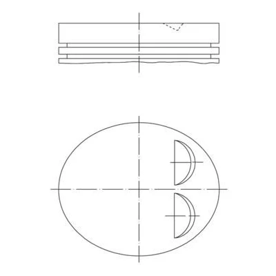 Imagem de Êmbolo MAHLE ORIGINAL 039 PI 00122 000