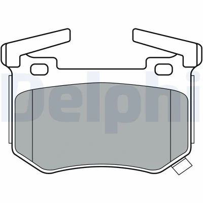 Imagem de DELPHI LP3397 Jogo de pastilhas para travão disco com avisador sonoro desgaste chapa anti ruído acessórios KIA: Stinger Hatchback