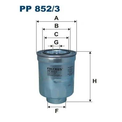 Imagem de FILTRON PP 852/3 Filtro de Combustível aparafusado MITSUBISHI: ASX SUV, Lancer 8, OUTLANDER 3