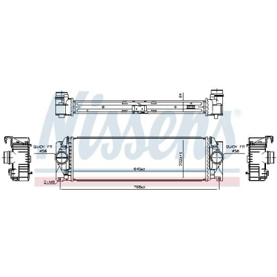 Imagem de NISSENS 961312 Intercooler