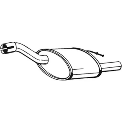 Imagem de BOSAL 154 211 Panela de escape traseira FORD: Focus Mk1 Hatchback
