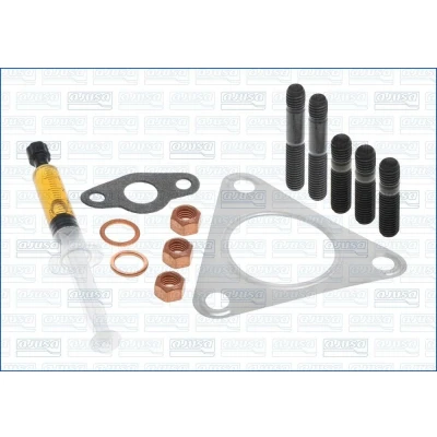 Imagem de AJUSA JTC11033 Kit de montagem, turbocompressor with studs, syringe oil com juntas instruções montagem MERCEDES BENZ: Vito Minibus