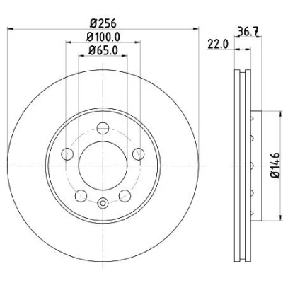 Imagem de HELLA PRO High Carbon 8DD 355 127 291 Disco de travão VOLKSWAGEN: Golf 4, Bora Sedan, Polo IV Hatchback, SEAT: Ibiza 3, Leon I Hatchback