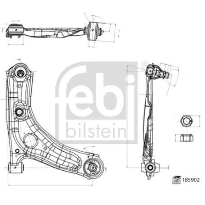Imagem de FEBI BILSTEIN 185902 Braço de suspensão