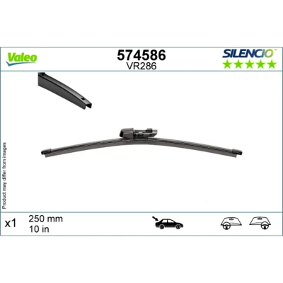 Imagem de Escova do limpa vidros Valeo 574586 250mm traseira VOLKSWAGEN: Golf VIII Hatchback