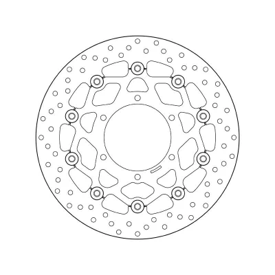 Imagem de BREMBO disco de travão Serie Oro à frente 310mm 5mm 6 perfurado, duas peças, flutuante 78B40863 Discos