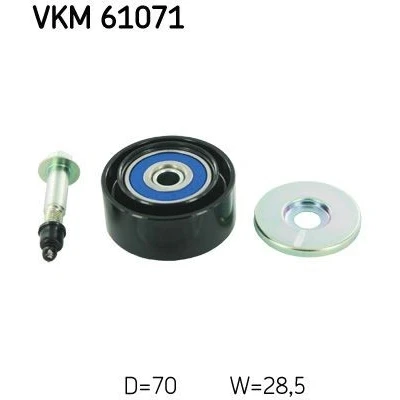 Imagem de SKF VKM 61071 Polia de Desvio TOYOTA: Land Cruiser Prado 120, HILUX 3 Pick up