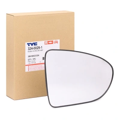 Imagem de TYC 324 0029 1 Vidro Espelho à direita NISSAN: Qashqai / Qashqai+2 I