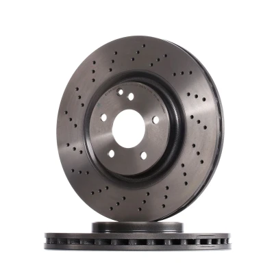 Imagem de BREMBO COATED DISC LINE 09.A448.21 Disco de travão 330 28 5 perfurado/ventilado revestido alto carbono com parafusos MERCEDES BENZ: CLK Cabrio