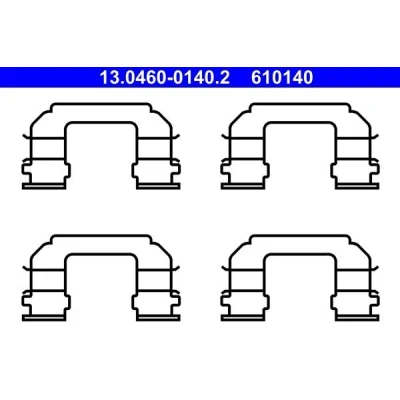 Imagem de ATE 13.0460 0140.2 Kit de acessórios, pastilhas travão DAEWOO: Magnus Sedan