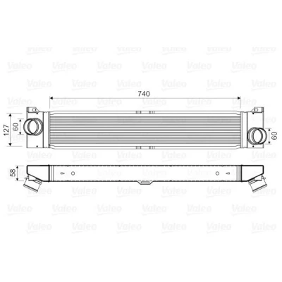 Imagem de VALEO 818569 Intercooler sem válvula de recirculação dos gases escape CITROËN: Jumper II Van, PEUGEOT: Boxer Camião plataforma/Chassis endado,