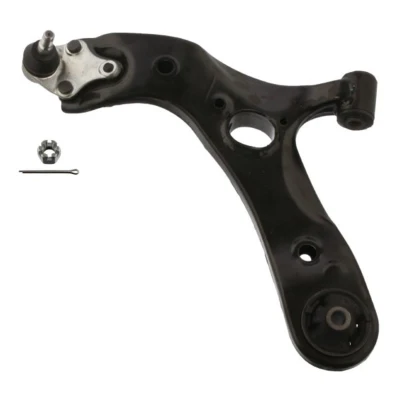 Imagem de FEBI BILSTEIN 43056 Braço de suspensão com porca castelo Eixo dianteiro, lado esquerdo, em baixo transversal Aço TOYOTA: Auris Hatchback