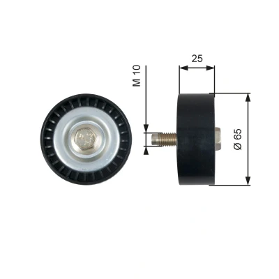 Imagem de GATES T36322 Polia de Desvio FleetRunner Micro V Stretch Fit