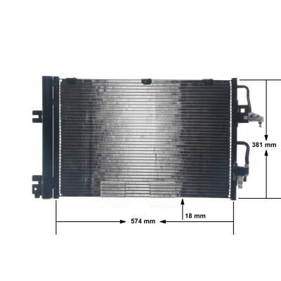 Imagem de MAHLE ORIGINAL AC 377 001S Condensador com secador 554 OPEL: Astra H GTC, Hatchback, Van