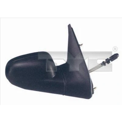 Imagem de Espelho retrovisor Tyc 328 0006 esquerda preto ajuste: por cabo de aço, plano RENAULT: CLIO 1, 1 Kasten