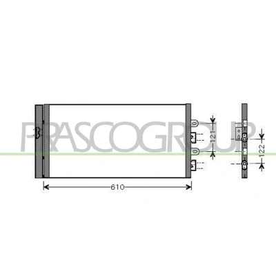 Imagem de PRASCO FT340C002 Condensador com secador 15 Alumínio 589 R 134a FIAT: Punto II Hatchback