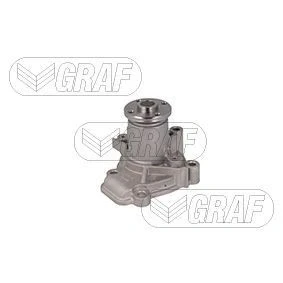 Imagem de GRAF PA698 Bomba de água com junta mecânico Chapa aço para accionamento da correia trapezoidal estriada HYUNDAI: COUPE, LANTRA 2