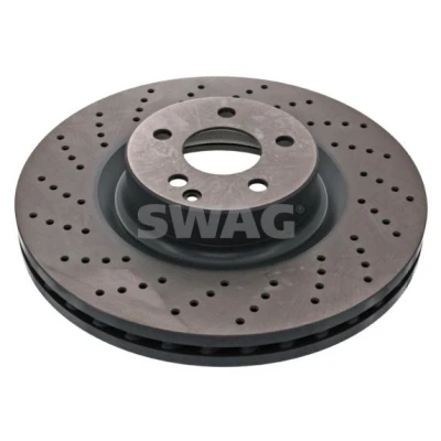 Imagem de SWAG 10 94 4145 Disco de travão Eixo dianteiro 360 36 5 112 perfurado/ventilado revestido alto carbono MERCEDES BENZ: Classe S Sedan