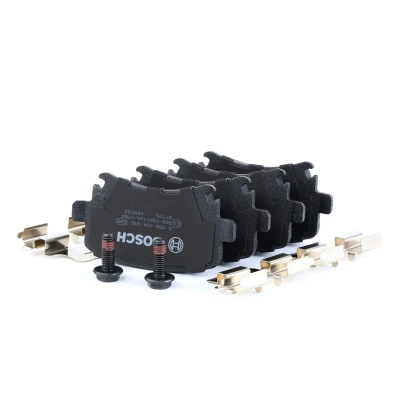 Imagem de BOSCH 0 986 494 595 Jogo de pastilhas para travão disco Baixo teor metálico com instruções montagem, chapa anti ruído, parafusos endado,