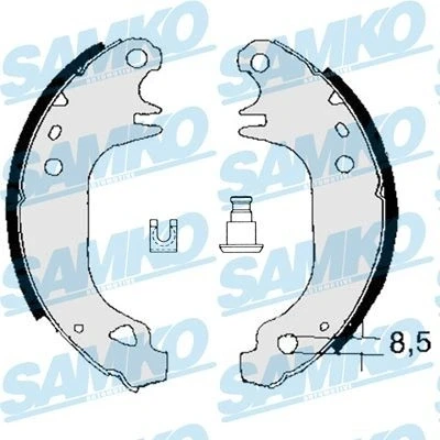 Imagem de Conjunto, sapatas de travão LPR 03110