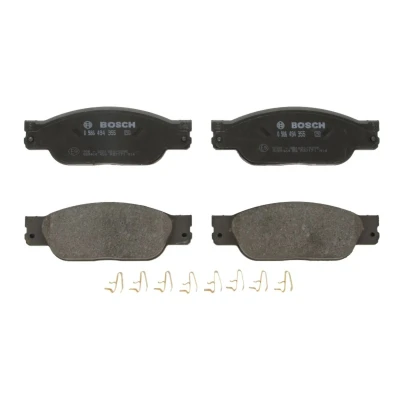 Imagem de BOSCH 0 986 494 355 Jogo de pastilhas para travão disco Baixo teor metálico com chapa anti ruído, instruções montagem JAGUAR: XJ Sedan
