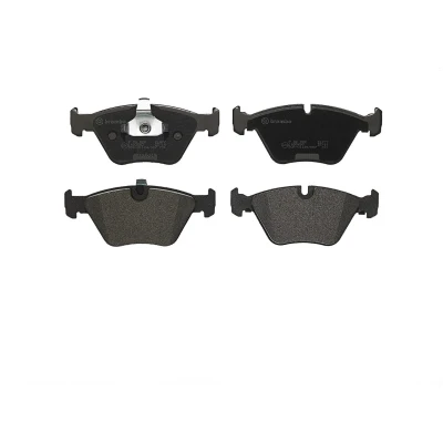 Imagem de BREMBO P 06 022 Jogo de pastilhas para travão disco preparado indicador aviso desgaste com grampo do êmbolo sem acessórios BMW: 5 Sedan