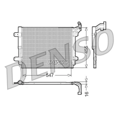 Imagem de DENSO DCN32062 Condensador com secador 547x455x16 R 134a 547