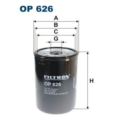 Imagem de Filtro de óleo filtron op626