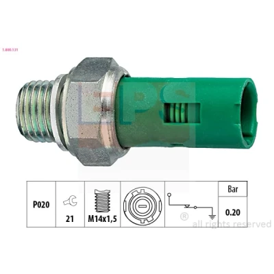 Imagem de EPS 1.800.131 Sensor Pressão do Óleo M14x1,5 0,2bar Made in Italy OE Equivalent RENAULT: CLIO 2, Scénic 1, 2 Kasten