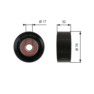 Imagem de GATES FleetRunner Micro V Kit T36253 Polia de Desvio HYUNDAI: H 1 Travel