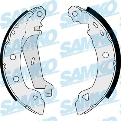 Imagem de SAMKO 87530 Maxilas de Travão 203mm 39mm FIAT: Punto I Hatchback, Marea Weekend, BRAVO 1, RENAULT: CLIO 2, TWINGO Rapid Van, CITROËN: AX Hatchback