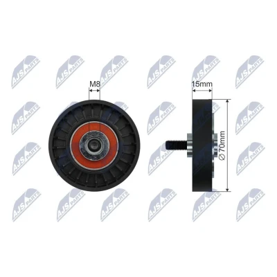 Imagem de NTY RNK RE 048 Polia de Desvio RENAULT: CLIO 2