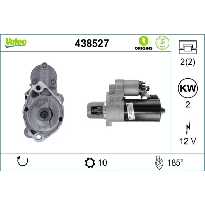 Imagem de VALEO 438527 Motor de arranque 24 2 10 MERCEDES BENZ: Classe E T modell, C Sedan