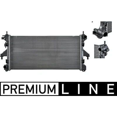 Imagem de MAHLE ORIGINAL CR 880 000P Radiador, arrefecimento do motor para veículos com ar condicionado 780 375 26 Aletas de refrigeração unidas mecanicamente