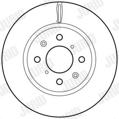Imagem de JURID 562694JC Disco de travão 256 22 4 ventilado revestido com parafusos SUZUKI: SWIFT