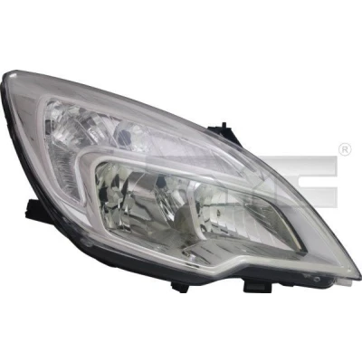 Imagem de TYC 20 12483 05 2 Farol Principal à direita H7, W21/5W, H1 crómio com luz de circulação diurna para pela motor elétrico
