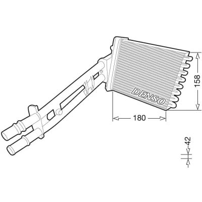 Imagem de DENSO DRR09043 Radiador Quente