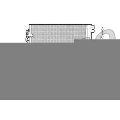 Imagem de DENSO DCN20009 Condensador com secador 671x214x16 R 134a 671 OPEL: Astra H GTC, Hatchback, Zafira B