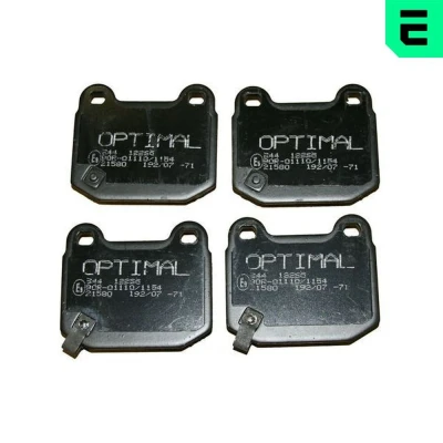 Imagem de OPTIMAL BP 12265 Jogo de pastilhas para travão disco Eixo traseiro incl. contacto aviso desgaste MITSUBISHI: Lancer 7 Limousine